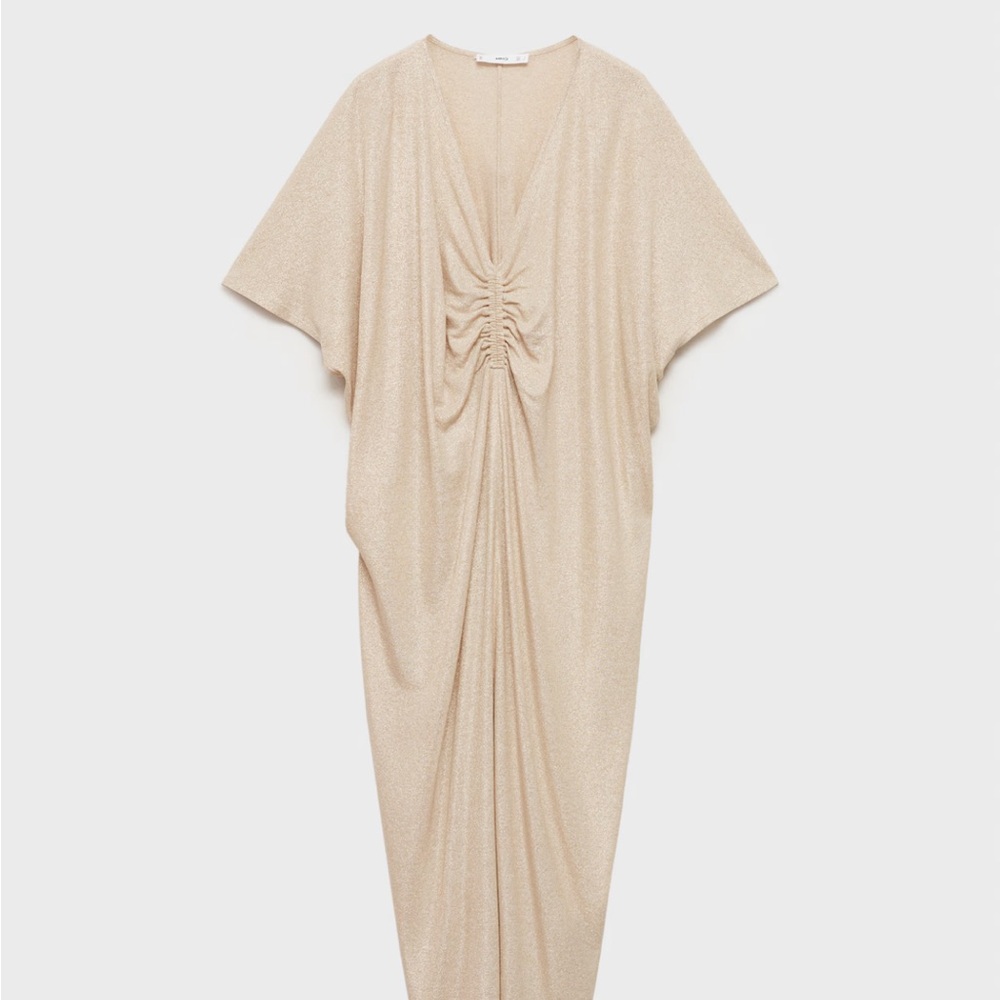 Mango Metallic Gold Caftan